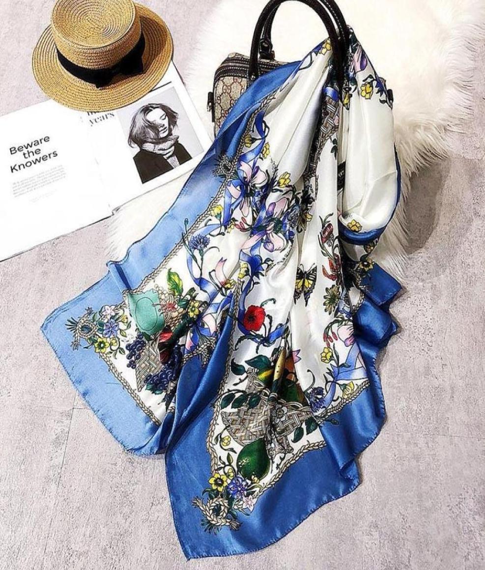 

Fashion Autumn Silk Scarfs Women Butterfly Print Shawl Wrap Bufandas Long Soft Scarves Femme Bandana Echarpe Bandanas5059491