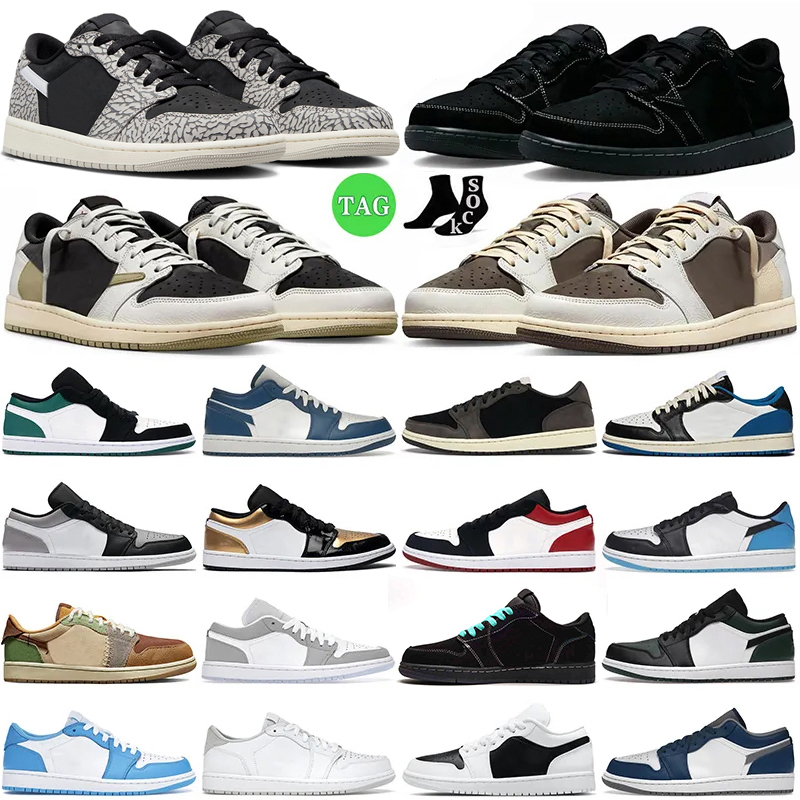

1 1s low shoes for men women Reverse Mocha Voodoo Black Phantom Fragment Concord True Blue Cactus Jack mens trainers outdoor sports sneakers casual walking jogging, #5