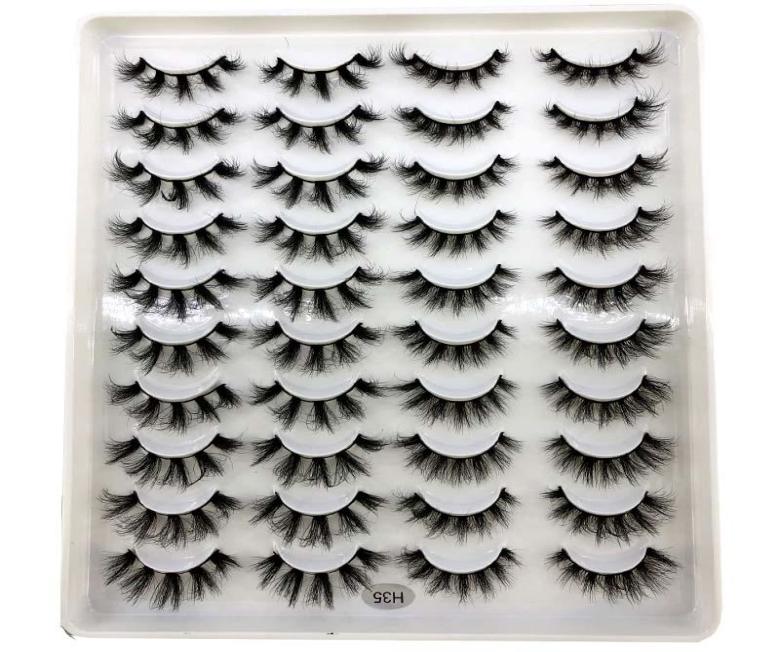 

False Eyelashes 20 Pairs 1520mm Natural 3D Fake Lashes Makeup Kit Mink Extension MaquiagemFalse9141914