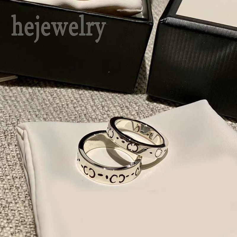 

Unique wedding ring cjeweler fashion rings for woman plated silver alloy ghost skull promise punk halloween personality luxury designer jewelry couples C23
