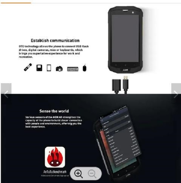 

LDM Day Shipping AGM M8 Rugged Phone IP99 Waterproof 2.4 Inch Small Size 4G Agm 3G&4G smartphone 1202