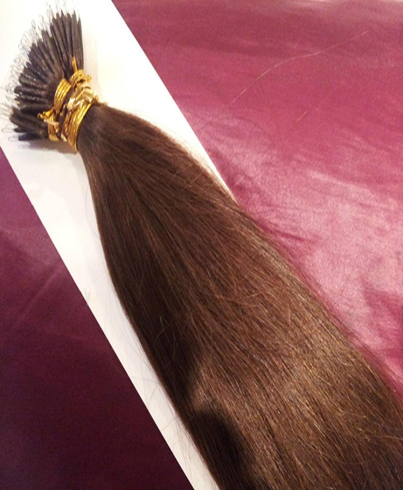 

DHL 100 indian human queen hair products 5A 16quot 26quot 1gs 100sset stick tip nano ring hair extensions 41825464