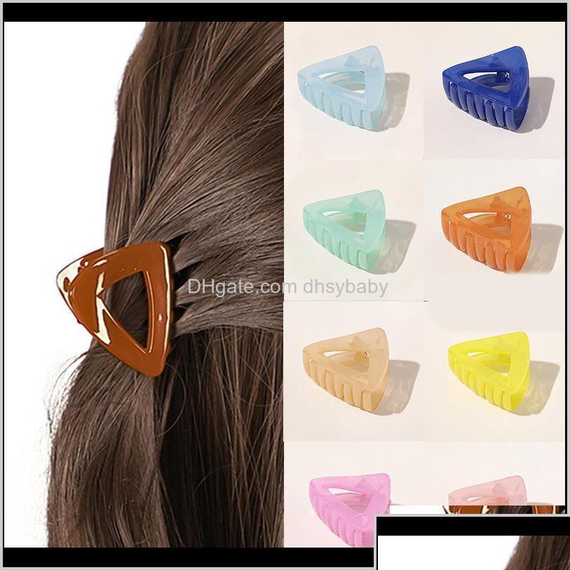 

Hair Clips Barrettes Jewelry Drop Delivery 2021 Women Hollow Out Acrylic Claw Hairpin Triangle Shape Bath Candy Color Sweet Crab G Dhxfo
