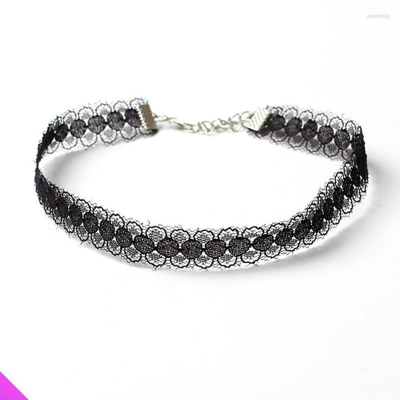 

Choker Wholesale 10 Black Lace Necklace Ladies Fashion Romantic Style Clavicle 2023