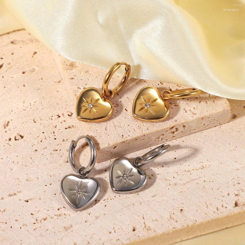 

Hoop Earrings DEAR-LIFE Octomoment Zirconia Love Do Not Lose Color Light Luxury Earring Buckle Circle Hundred Match