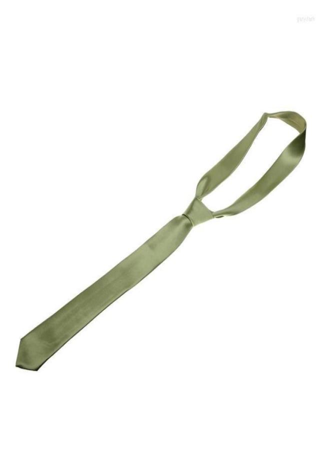 

Unisex Casual Necktie Skinny Slim Narrow Neck Tie light Green Ties9177233