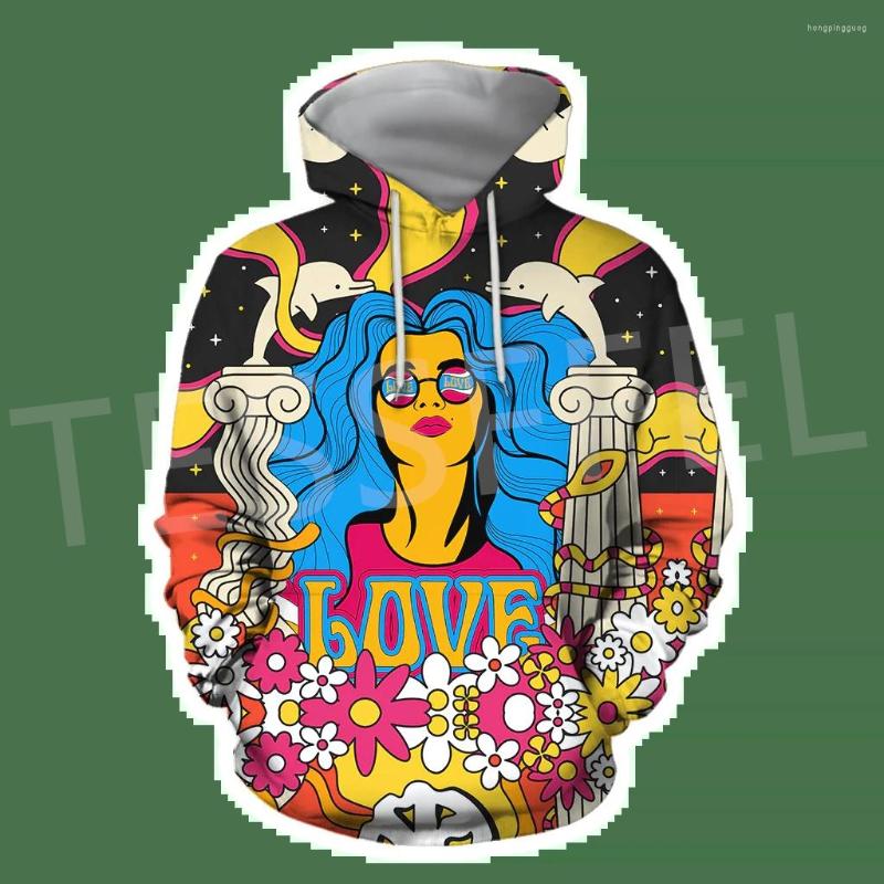 

Men's Hoodies Fashion Hipple Trippy Tattoo Pullover Long Sleeves 3DPrint Men/Women Streetwear Casual Funny X8, Sweatshirts