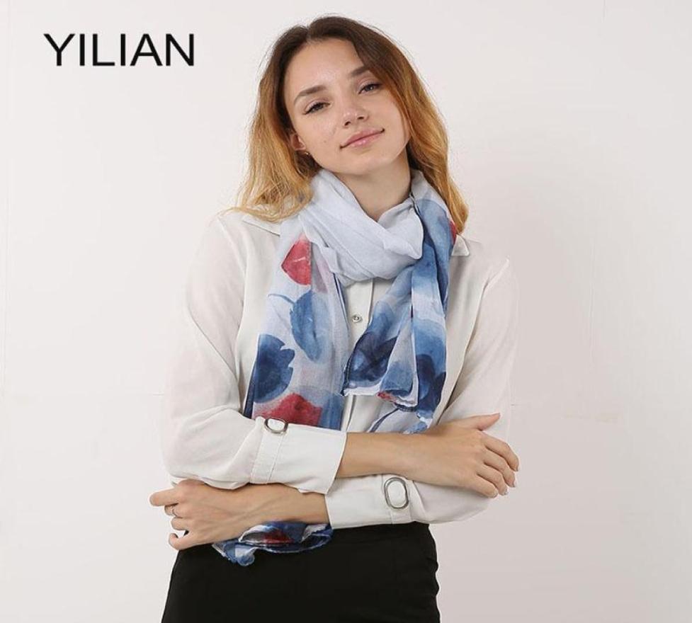 

Brand Chinese Ink Painting Lotus Beach Women Scarf Chiffon Sunscreen Gift Bag Est Shawl Head Floral Girl Bandanas8331022