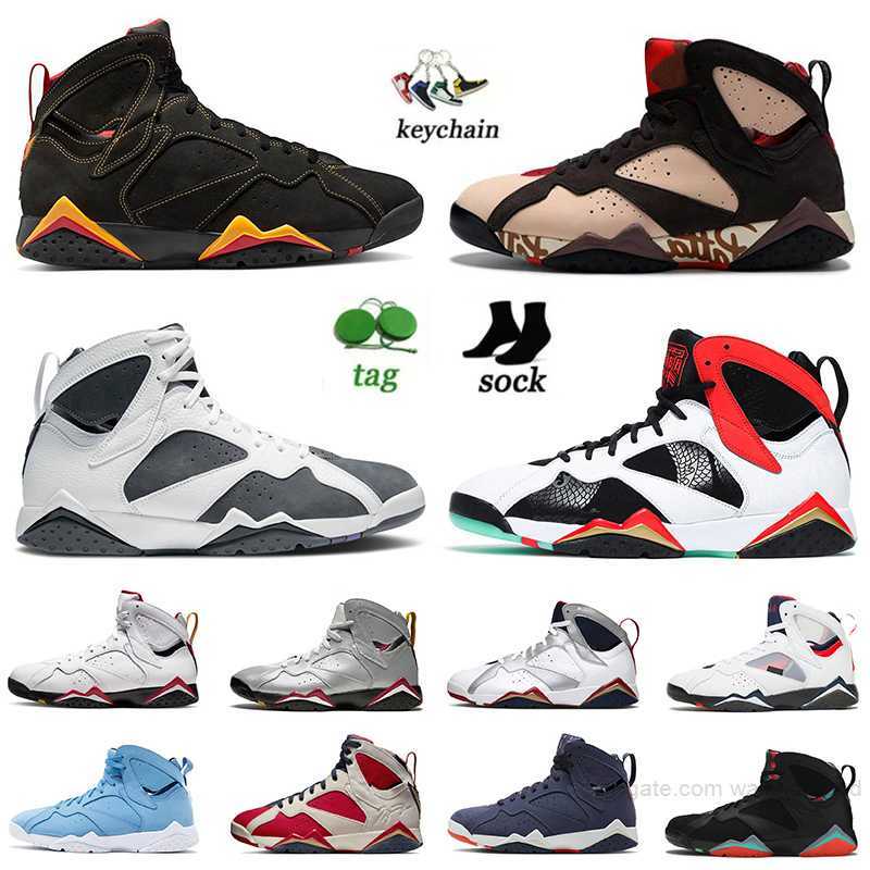 

Designer Trophy Room Jumpman 7 Basketball Shoes 7s Trainers Cardinal Pantone J7 Sapphire Greater CHINA Pure Money Hare Patta Retros Mens Women Jogging Sneakers, D45 36-47