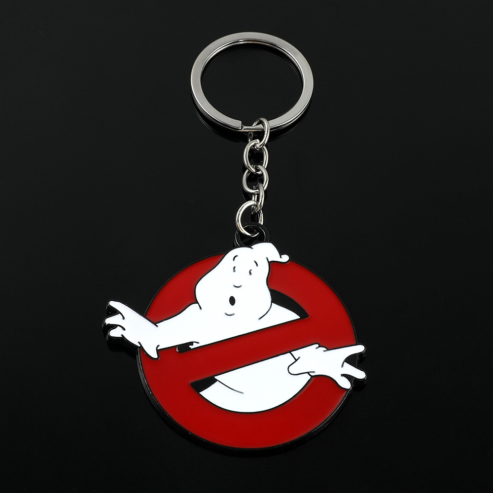 

Anime ghost Drip Oil Metal Ball Bell Keychain key ring accesssory, As picture