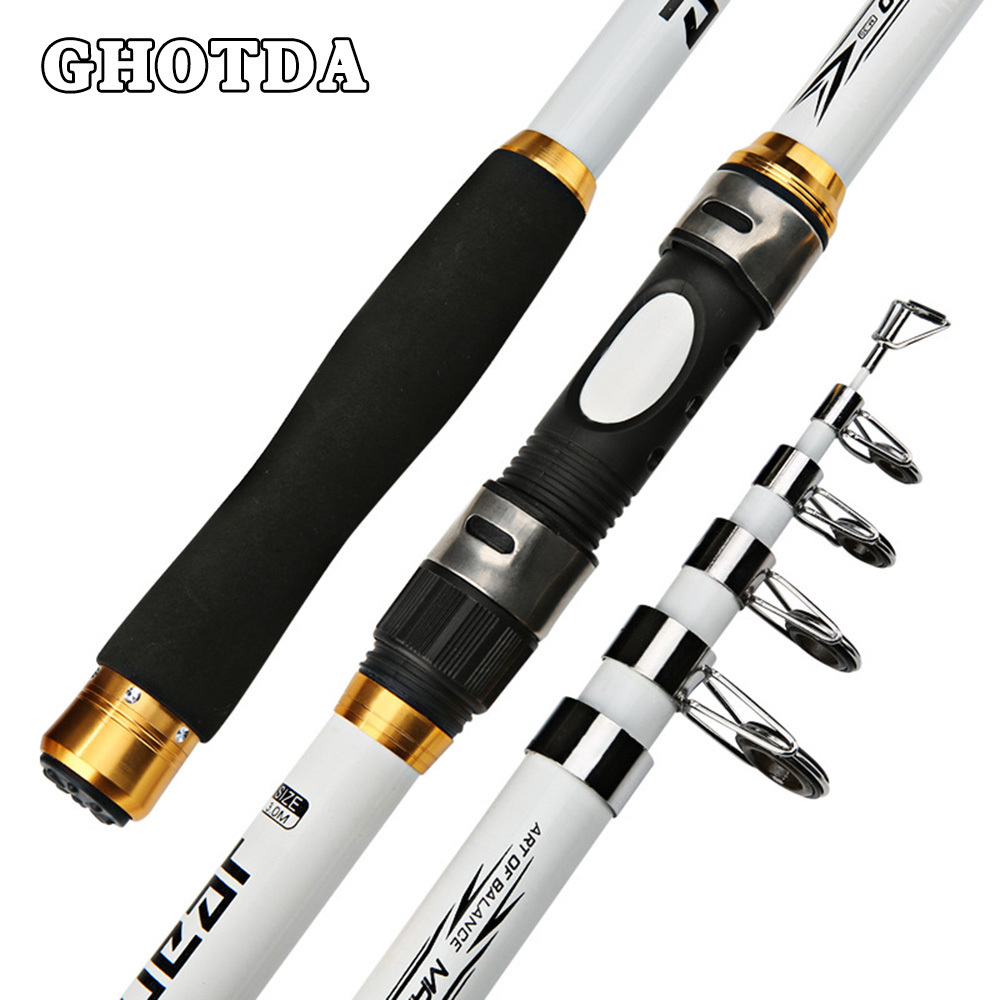 

Spinning Rods GDA 2.1M -3.6M Carp Fishing Rod feeder Hard FRP Carbon Fiber Telescopic Fishing Rod fishing pole 230627