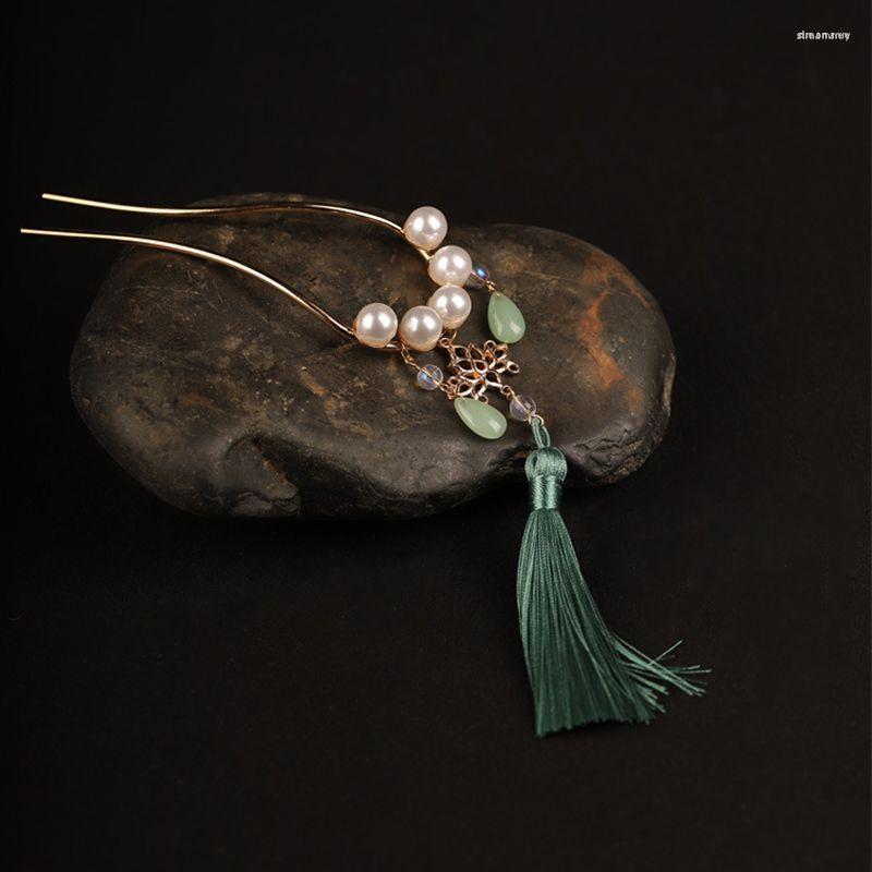 

Hair Clips Vintage Hanfu Fork With Tassels Accessories For Girls Women