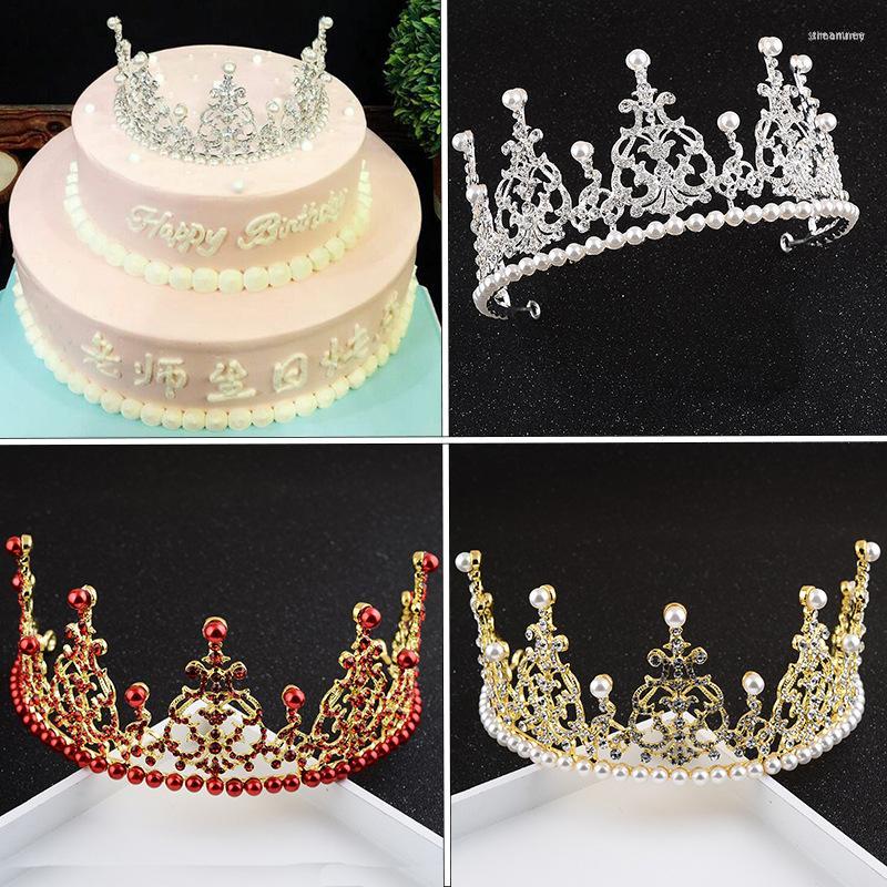 

Hair Clips Women Jewelry Children Crown Queen Wedding Accessories Handmade Tiara Bridal Princess Cake Topper