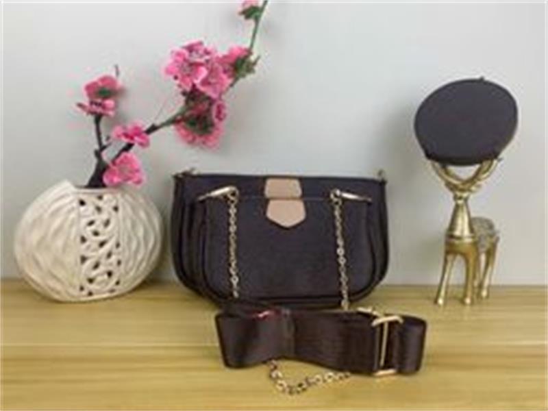 

2022 Designer Women's handbags bags 3 pieces/set of mens wallet flower crossbody bag ladies purses, Blue