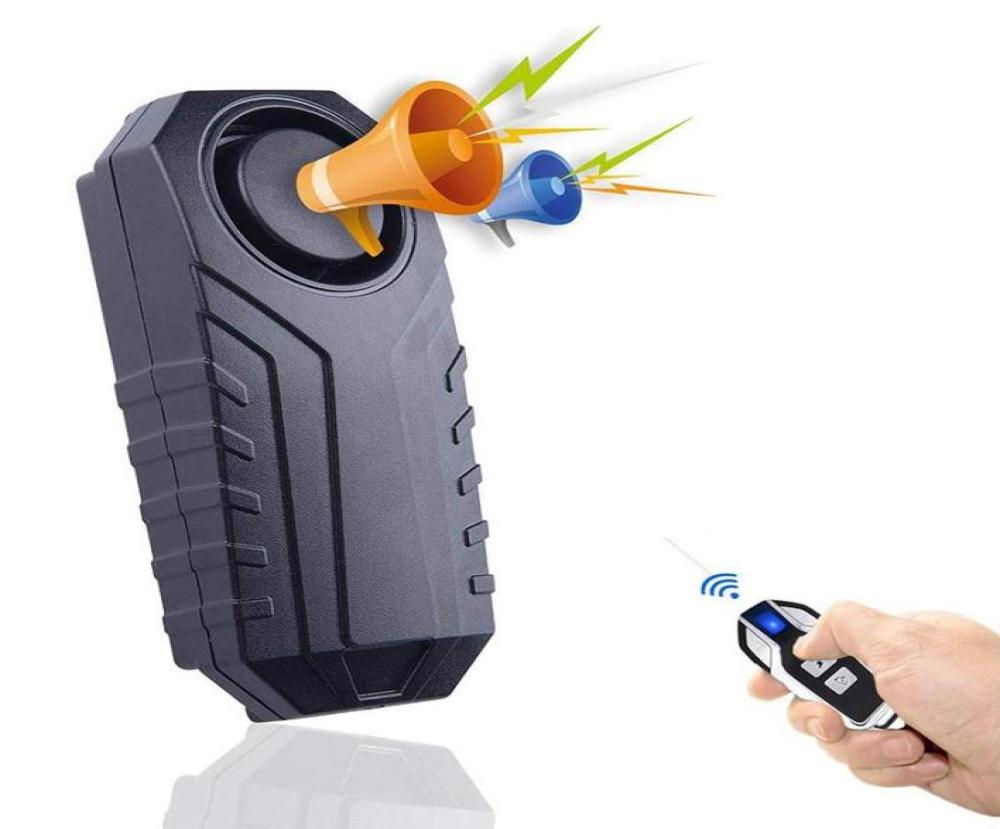 

Alarm Systems Remote Control Bike Waterproof Motorcycle Electric Bicycle Security 113dB Anti Lost Remind Vibration Warning Sensor8823931