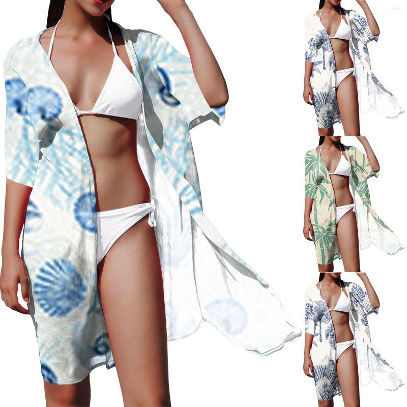 

Women's Swimwear Boho Bathing Suit Cover Ups Womens Floral Kimono Print Biquinis Micro Bikinis Triangle Straps Summer Beach Wear Swimming, Gold