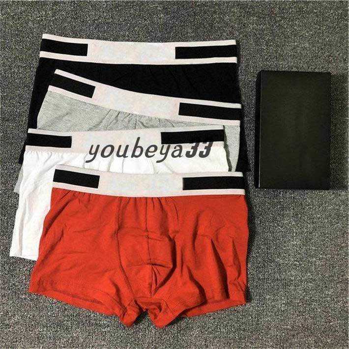 

Mens Designers Boxers Brands Underpants Sexy Classic Man Boxer Casual Shorts Underwear soft Breathable Cotton Underwears 3pcs With Box, Come with box