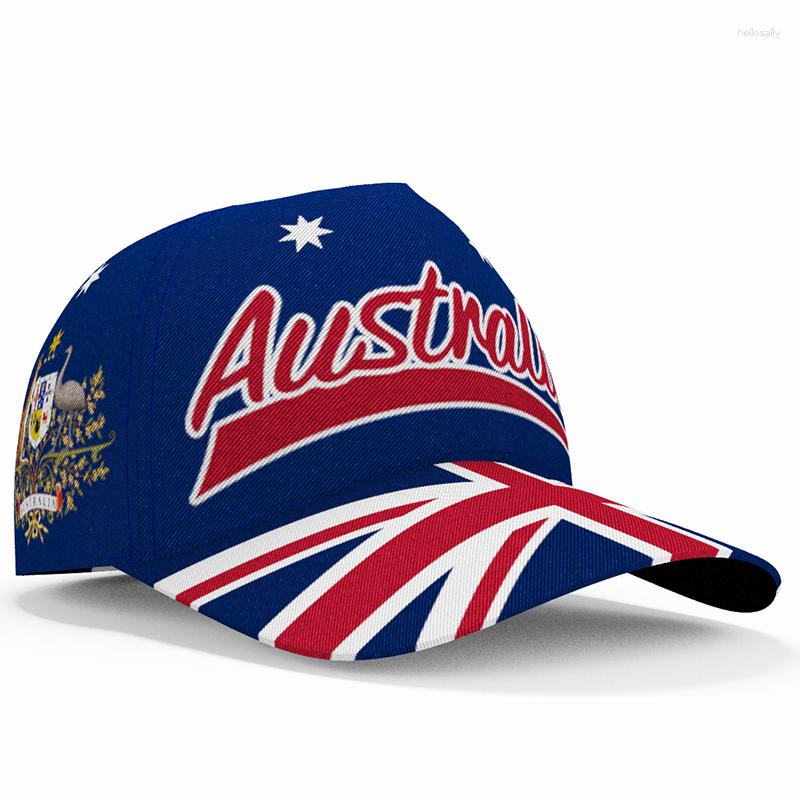 

Ball Caps Australia Baseball Free Custom Made Name Number Team Logo Australian Hats Aus Travel Au Nation Flags Cap Navy Blue Headgear, Style 1