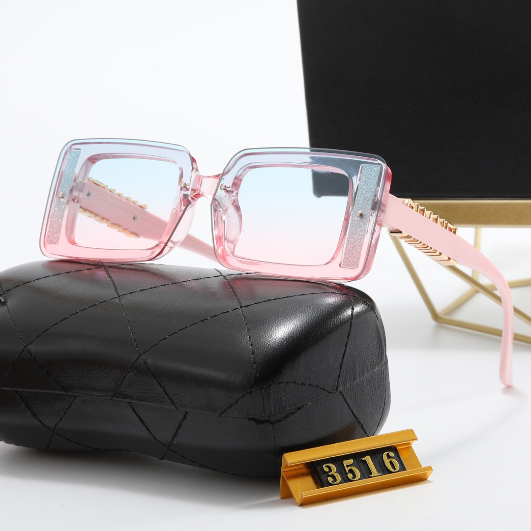 

Designer Sunglasses Fashion High Quality Womens Sunglasses Summer Outdoor Beach Sunshade Classic Rectangular Goggles with Original Box