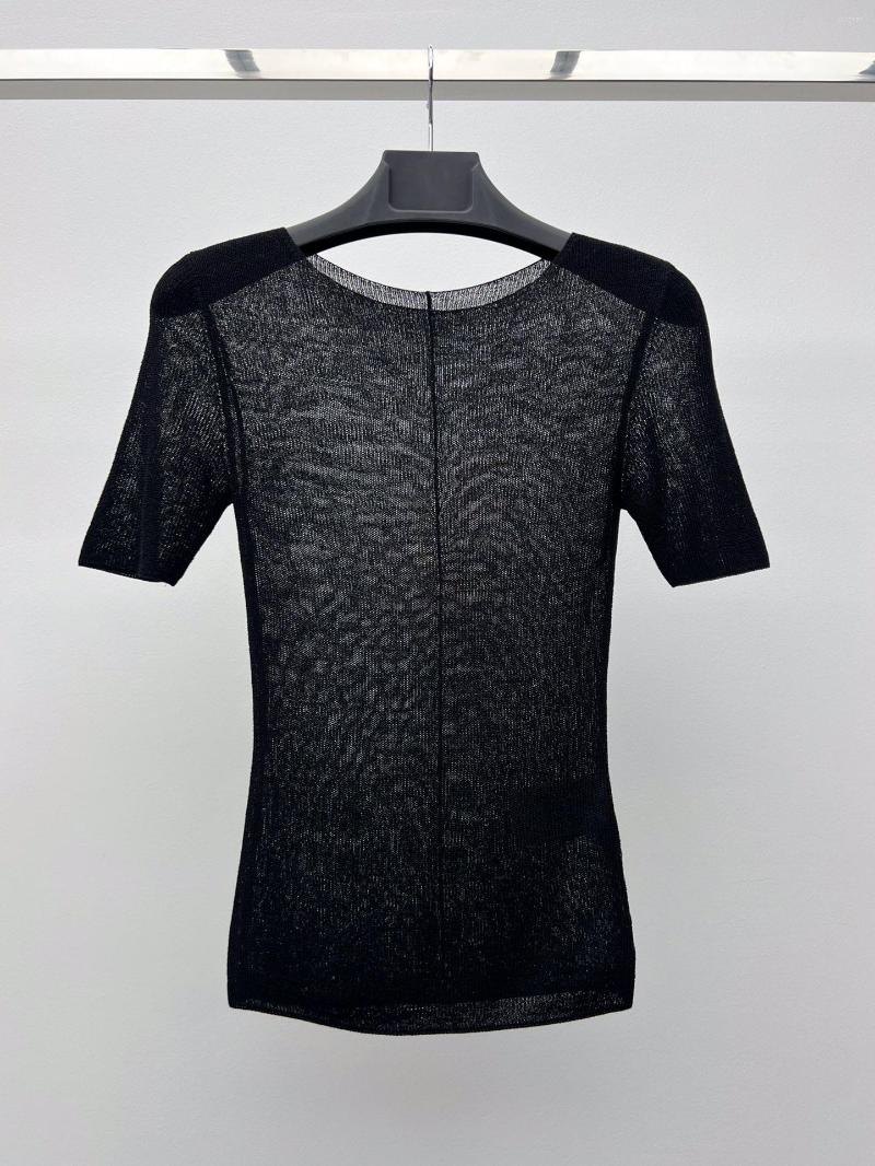 

Women' T Shirts 2023 Women Fashion Round Neck Short Sleeve Casual Close Knit Sweater 0612