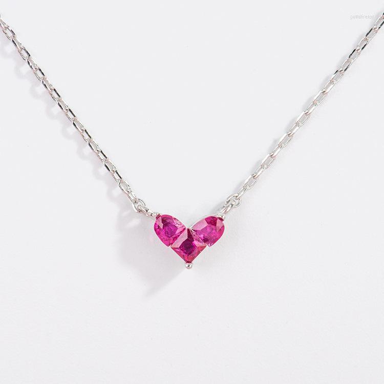 

Choker DreamySky Pure Sweet Silver Color Heart Necklaces For Women Wedding Jewelry Christmas Gift Collar Colar