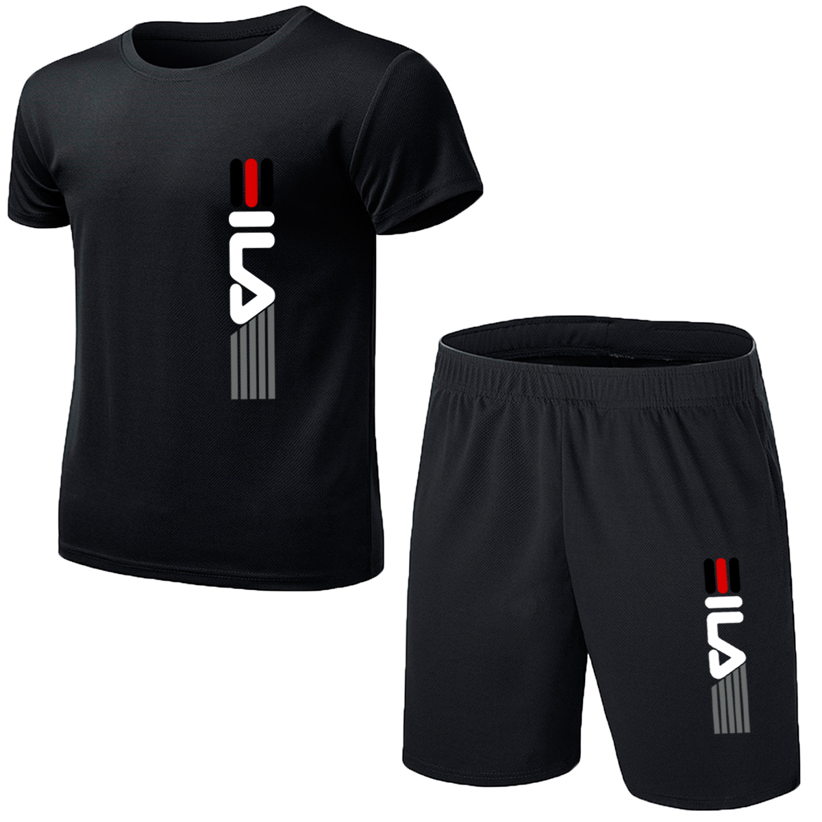 

Mens Tracksuits Summer Fitness Fashion Casual Sportswear Suit Oversized Sports Short Sleeve TShirt Shorts 2 Piece Set 230627