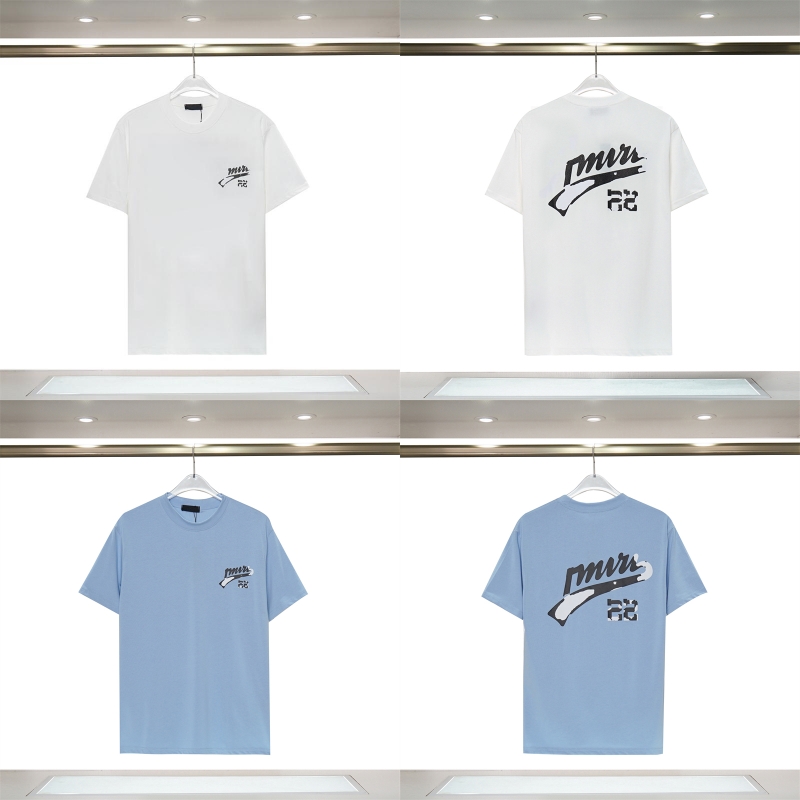 

mens designer t shirt For Men Womens Shirts Fashion tshirt Crew Neck With Letters Casual Summer Short Sleeve Man Tee Woman Clothing Couple outfits Short sleeves, Blue