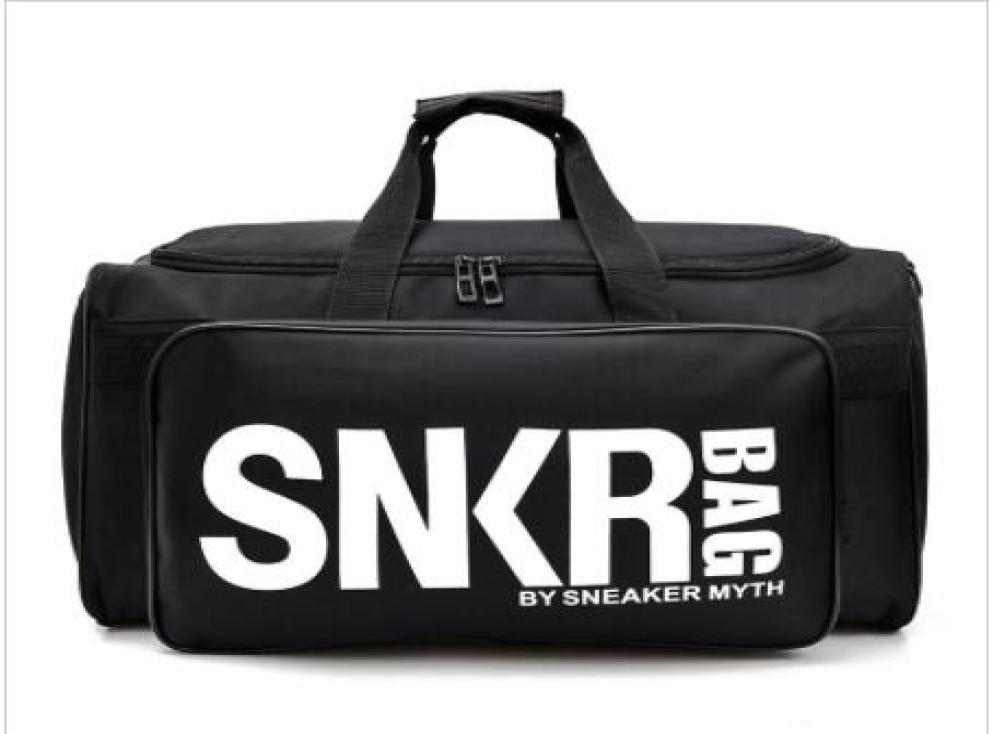 

New SNKR Designer Duffle Bag 19ss Mens Womens Designer Bags Black White Large Capacity Travel Bag Gym Bags4462090