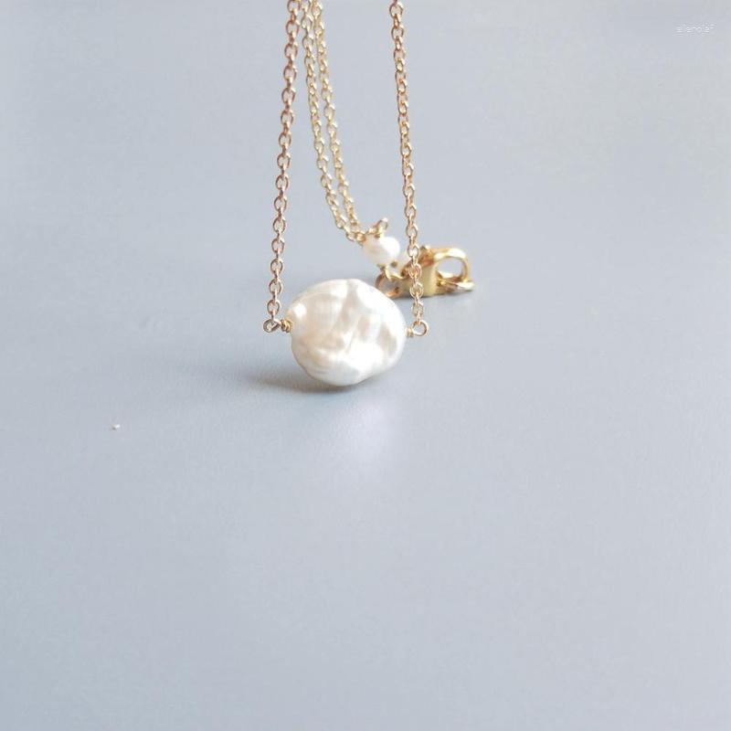 

Pendant Necklaces Lii Ji Baroque Freshwater Pearl Gold Filled Chain Choker Delicated Handmade Necklace 15.5 InchPendant Gord22