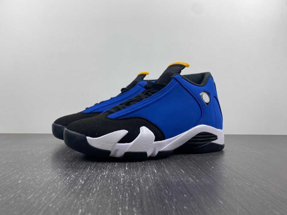 

Shoes Retro 14 Laney Men's Shoes Have Large Size 12-13 Double Varsity Royal Black Maize 487471-407, Blue
