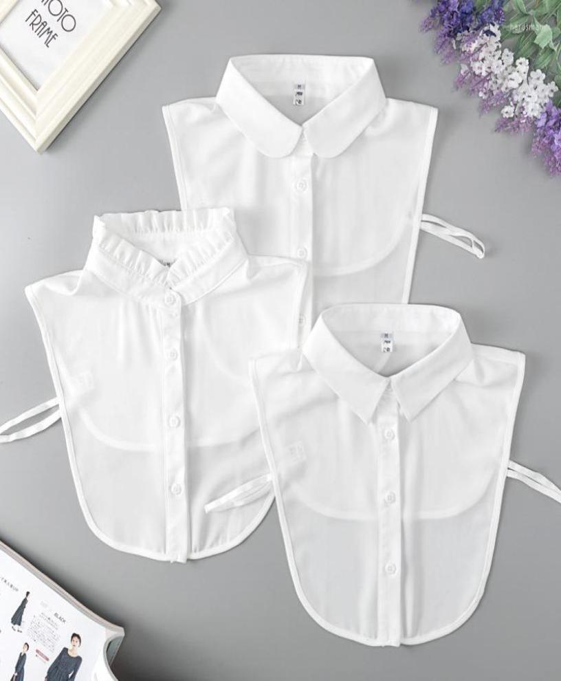 

Bow Ties Unisex Mens Chiffon Fake Collars Women Lapel Detachable Collar False Female Sweater Faux Col Tie Decorative8512583