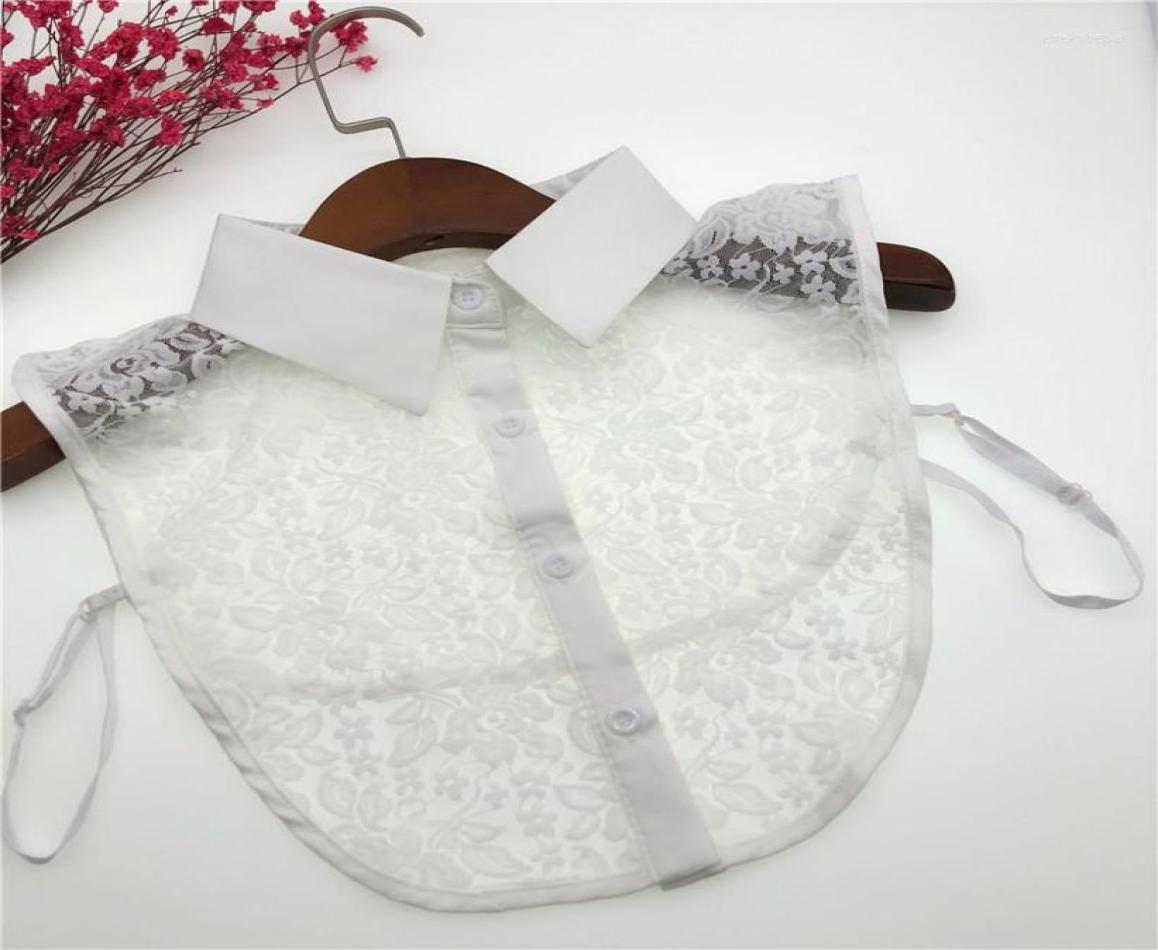 

Bow Ties Women039s Sleeveless Fake Collar Shirt Female Detachable Collars Lady Removable Lapel Half Turn Down False Tie7077931