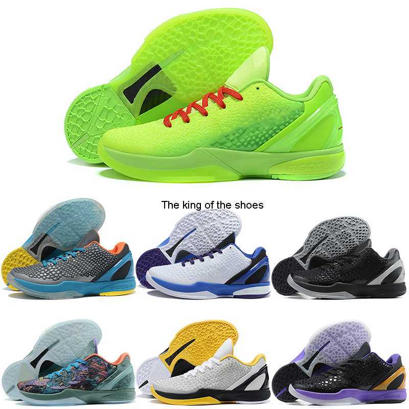 

2021 Protro 6 6s Basketball Shoes Men Grinch Challenge Red Think Pink Mamba Bhm Volt Lakers Del Sol Classic Zoom 5 Zk Trainers Sneakers, B25 40-46