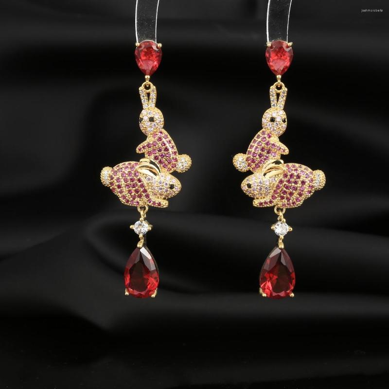 

Dangle Earrings 925 Sterling Silver Luxury Exquisite Colorful CZ For Women Hanging Water Drop Earring Trendy 2023