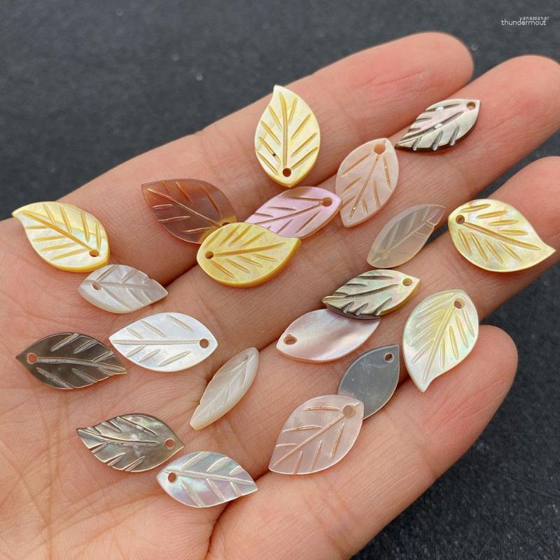 

Pendant Necklaces Natural Seawater Shell Pink Leaf Shape Beads 7x14mm DIY Charm Fashion Jewelry Necklace Earrings Bracelet Accessories 1pcs