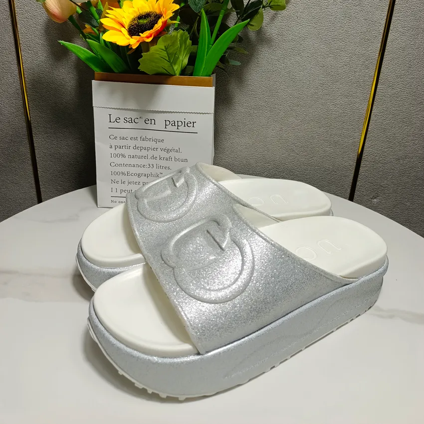 

Classic designer women Half slippers cowhide 100% leather Suede Thick heels Metal Slides woman shoe beach Lazy Sandals High, #20