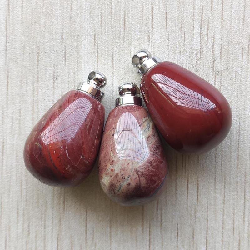 

Pendant Necklaces Wholesale 3pcs/lot Fashion Natural Rainbow Stone Perfume Bottle Drop Shape Pendants For Necklace Jewelry Making
