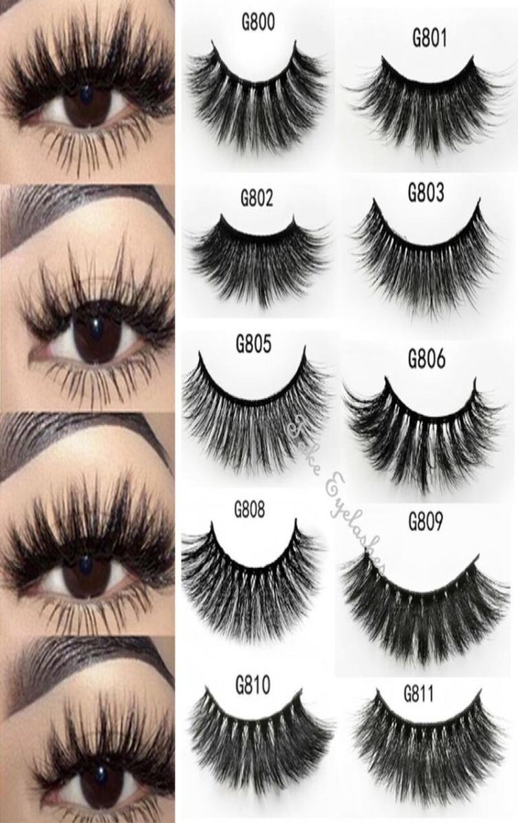 

5 Pairs 3D Fake Eyelashes Long Thick Natural False Eye Lashes Set Mink Makeup7909867