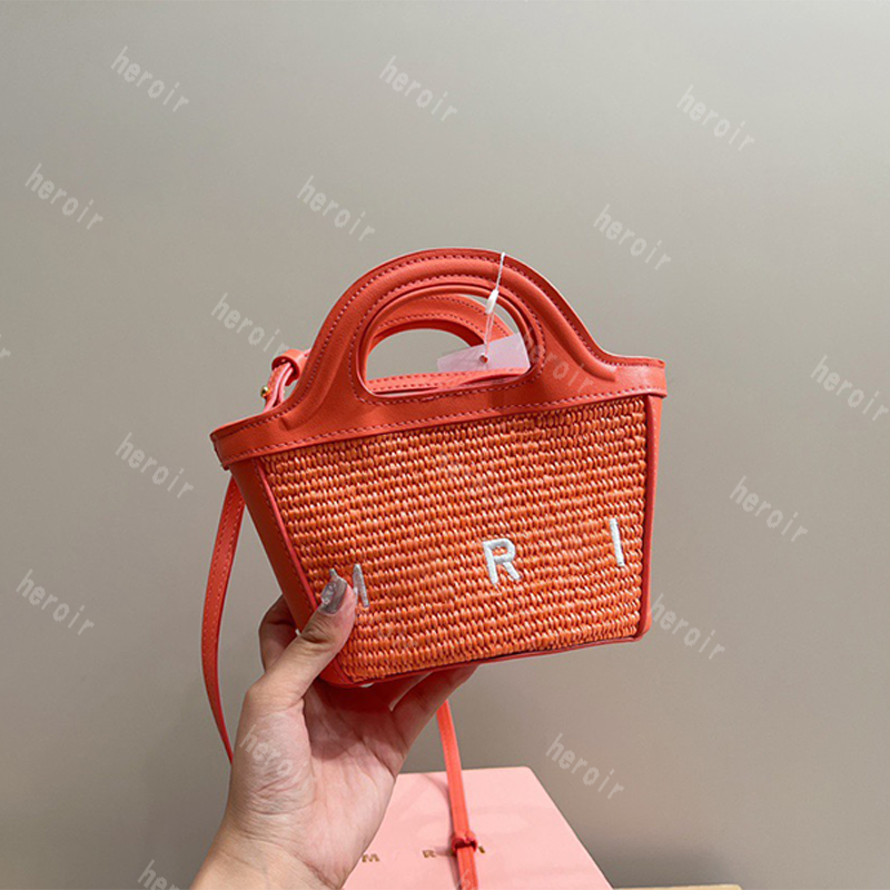 

top handle luxury mens marn weave Straw Raffias Bags Womens designer Shoulder basket micro tropicalia Beach bag Crossbody pochette travel tote Handbag, Blue