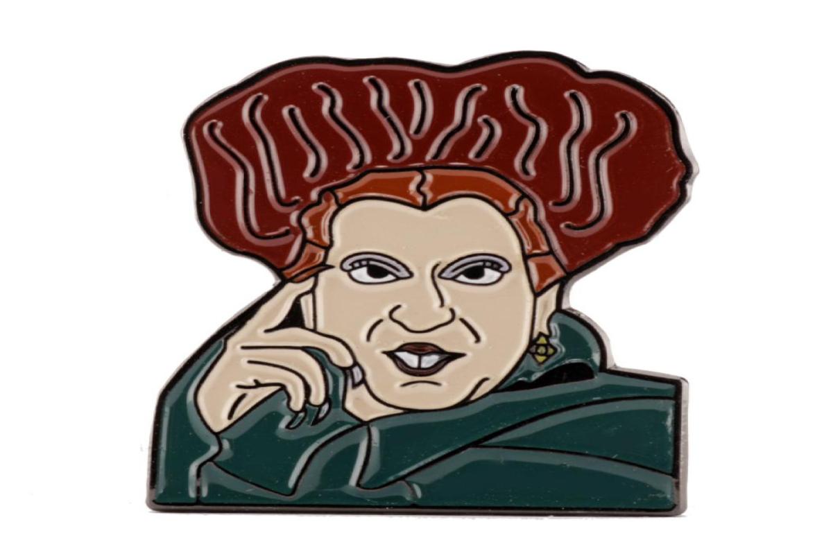 

Halloween Witch personality head witch also crazy BROOCH BADGE accessories whole6050086, Red