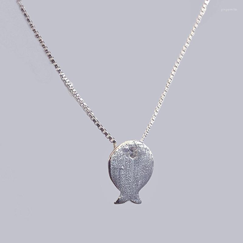 

Chains Fashion Trendy Necklace Lady Cute Brushed Little Mermaid Pendant Collarbone Jewelry Gift 2023