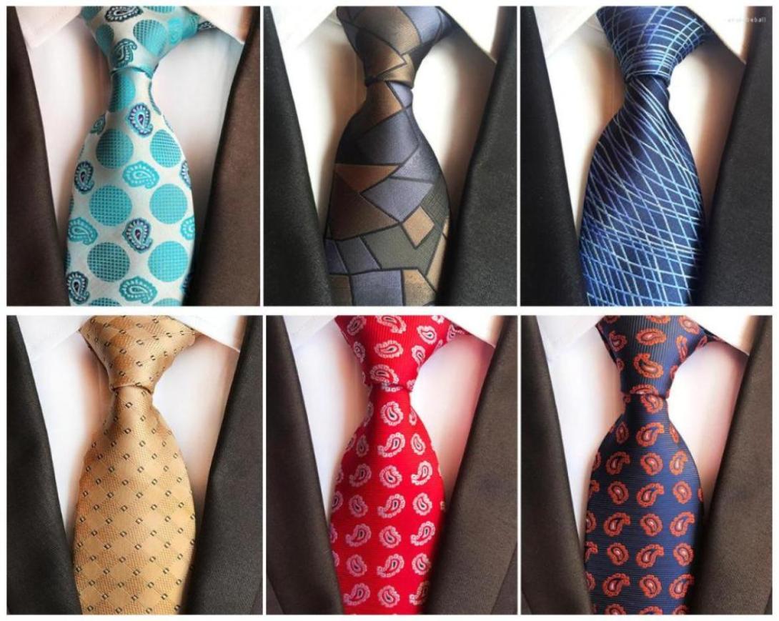 

Bow Ties 2022 Fashion Explosion Quality High Polyester Jacquard Simple Personality 8cm Business Office Accessories Tie5061669