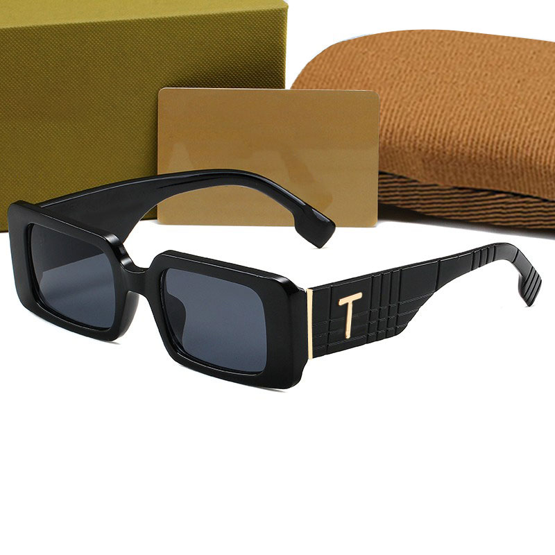 

Designer Sunglasses Fashion Small Frame Rectangle Sunglass for Women Men Outdoor Beach Sun glass 5 Color Adumbral