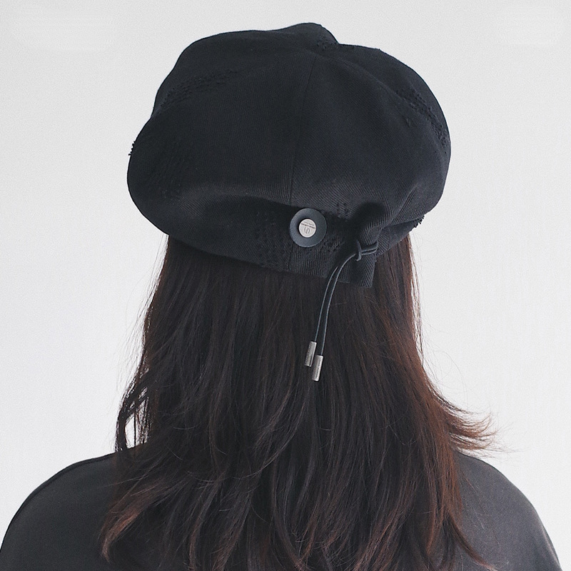 

Harajuku Washed Cotton Loose Berets Hat Spring and Summer Japanese Retro Painter Hat Fashion Design Sense Newsboy Hats Bonnet
