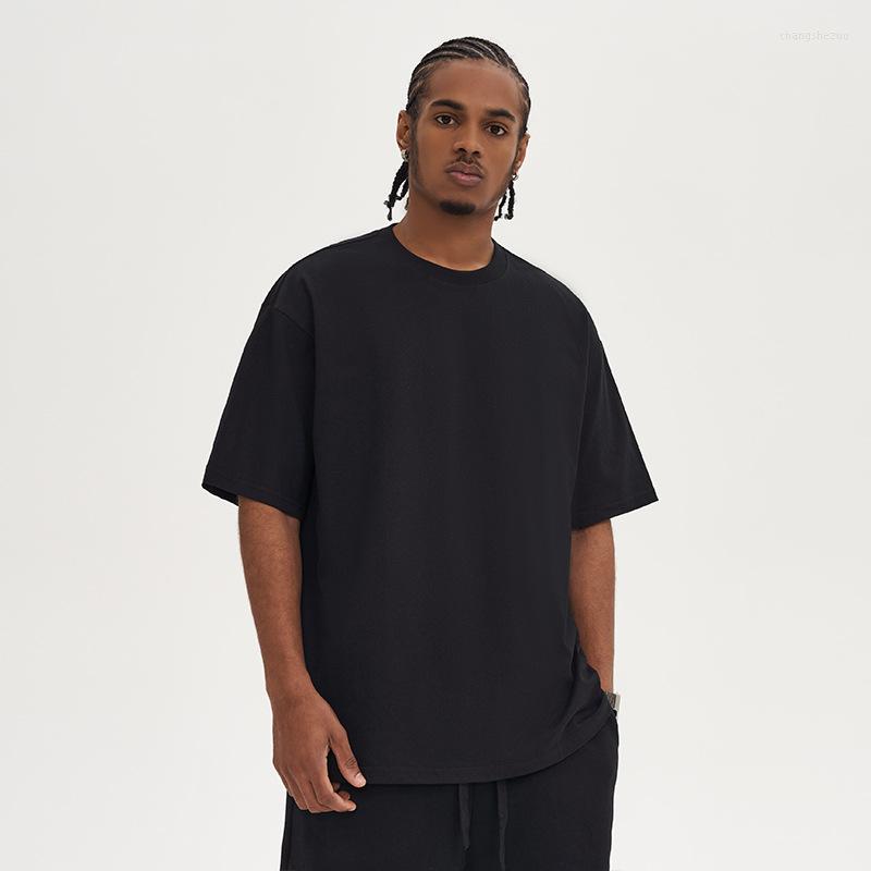 

Men's T Shirts 2023 Spring Summer Men's Short-sleeved T-shirt Solid Colour Loose Fashion Tops, Black