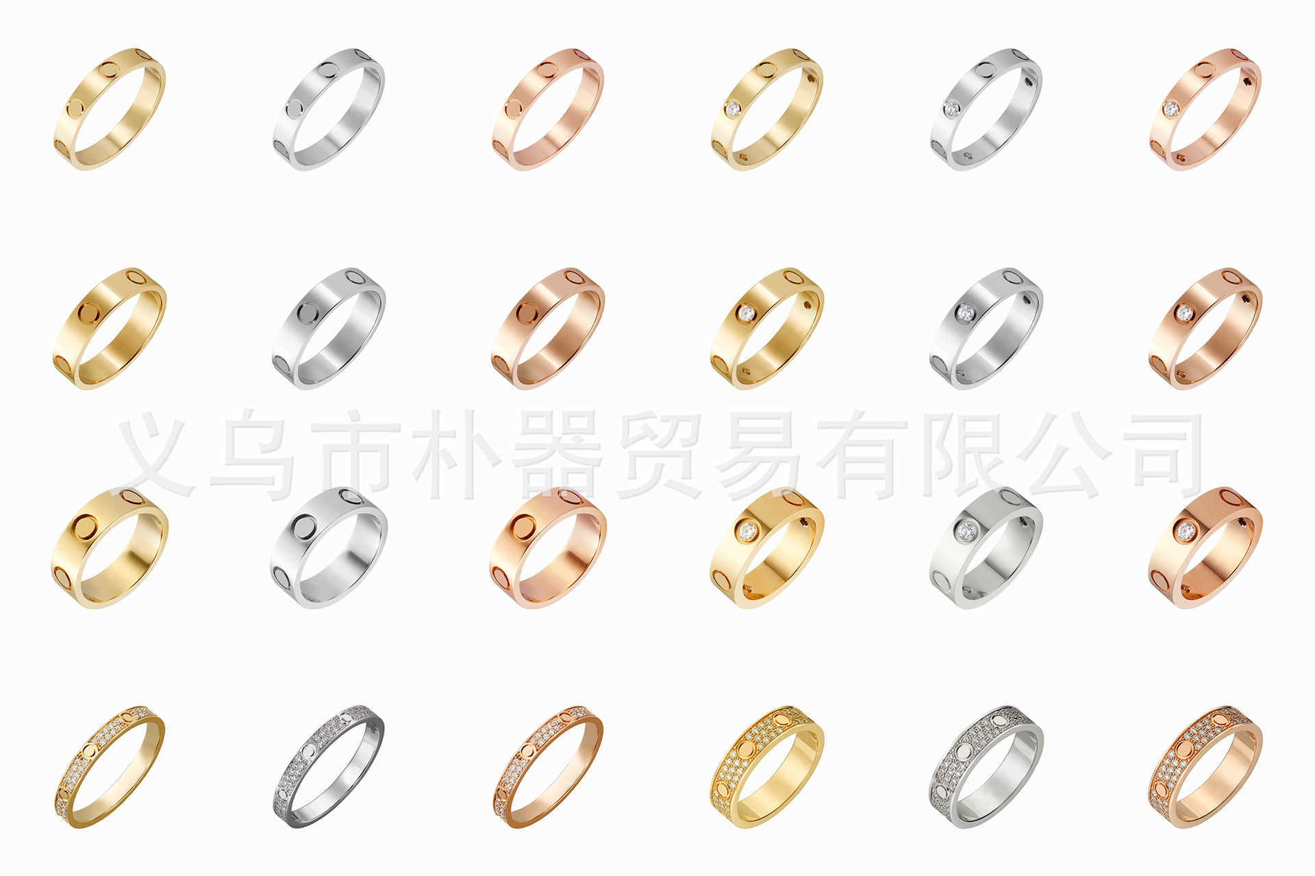 

high-quality Carti LOVE Ring Screw Stainless Steel Gold Plated Non Fading Allergic Jewelry