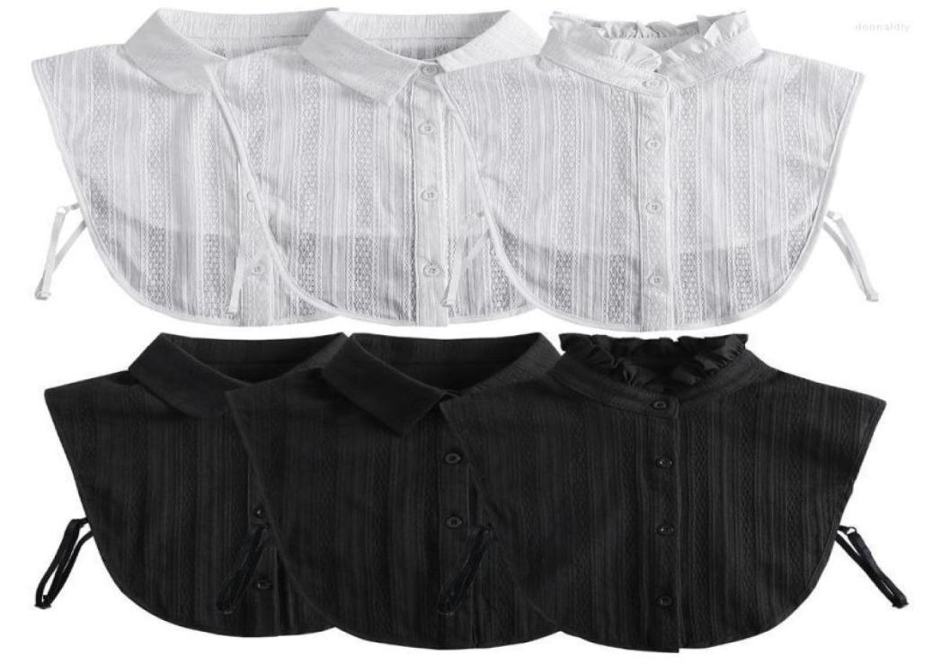 

Bow Ties Women Formal Stand Fake Collars For Mens Lapel Shirt Detachable White Summer Autumn False Female Collar Decorative Donn222051429