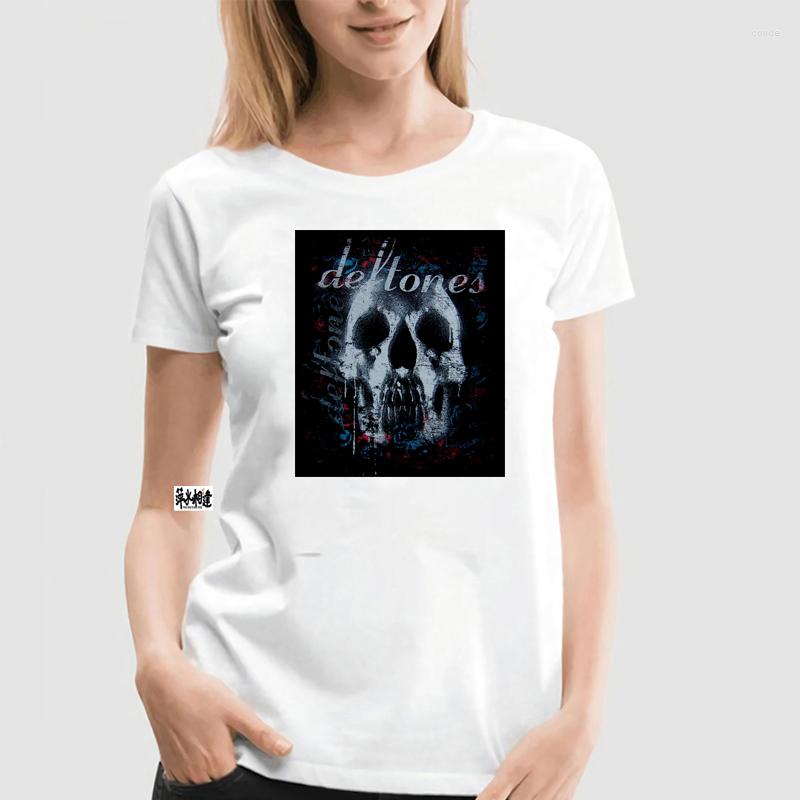 

Women' T Shirts Deftones Skull Black Shirt Official Band Merch, Black(women)