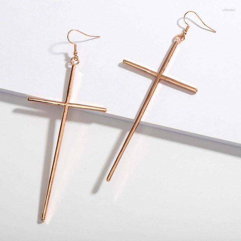 

Dangle Earrings Ins Punk Generous Your Women AttentionCross Hook Jewelry Wholesale
