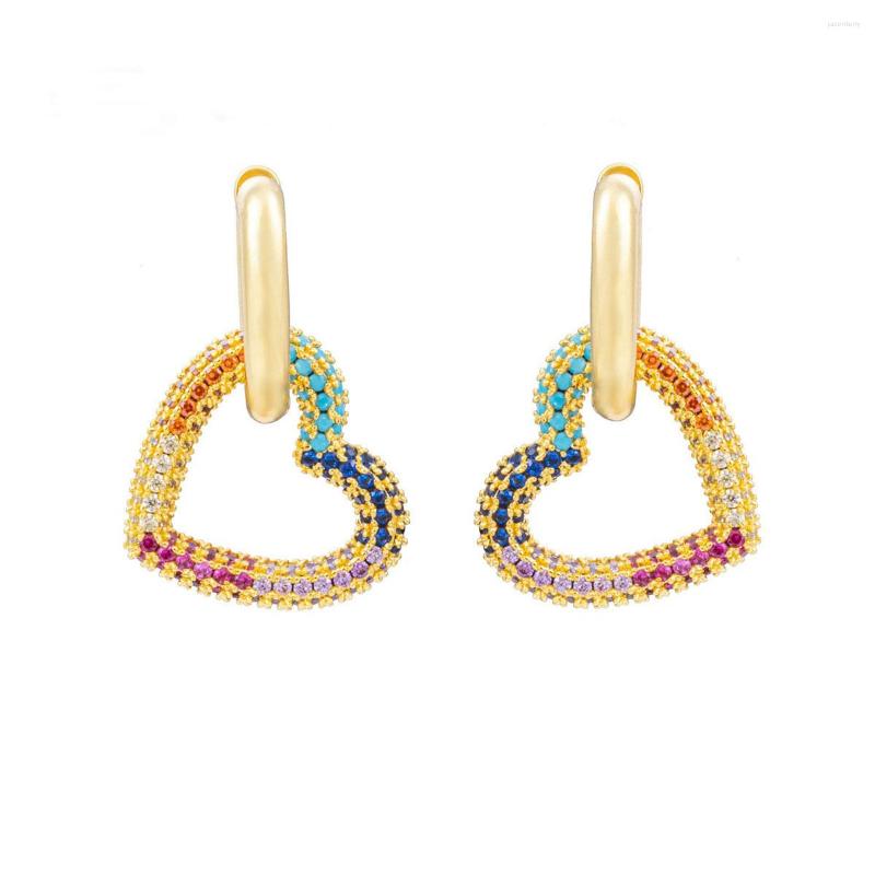

Dangle Earrings 2023 Original Design Hoop For Women Color CZ Zircon Women's Pendant Luxury Jewelry